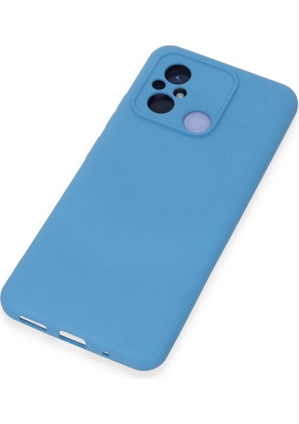 Xiaomi Redmi 12C Kılıf Nano Içi Kadife Silikon - Mavi Nrmsa