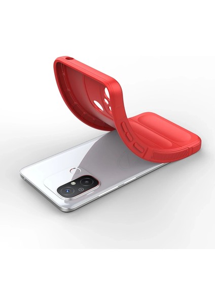 Xiaomi Redmi 12C Kılıf Optimum Silikon - Kırmızı Nrmsa