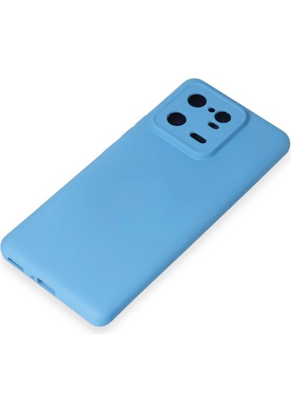 Xiaomi Mi 13 Pro Kılıf Nano Içi Kadife Silikon - Mavi Nrmsa