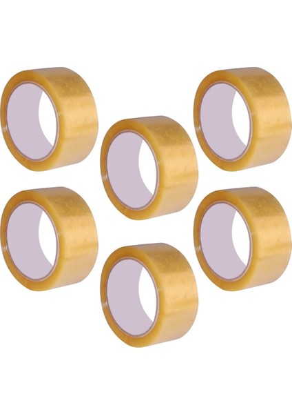 6 Adet Hotmelt Koli Bandı 45 x 100 Metre Şeffaf