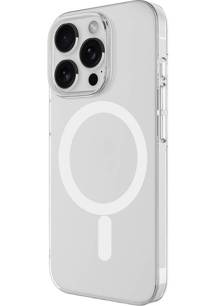 I PHONE16 Pro Magsafe Özellikli Şeffaf Renkli Koruyucu Kılıf