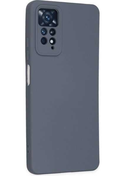 Xiaomi Redmi Note 11 Pro Kılıf Nano Içi Kadife Silikon - Gri Nrmsa