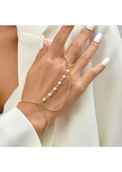 Krem Inci Gold Zincir Şahmeran