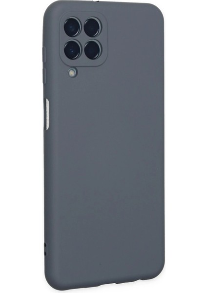 Samsung Galaxy M33 Kılıf Nano Içi Kadife Silikon - Gri Nrmsa