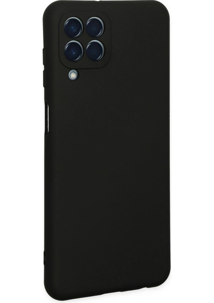 Samsung Galaxy M33 Kılıf Nano Içi Kadife Silikon - Siyah Nrmsa