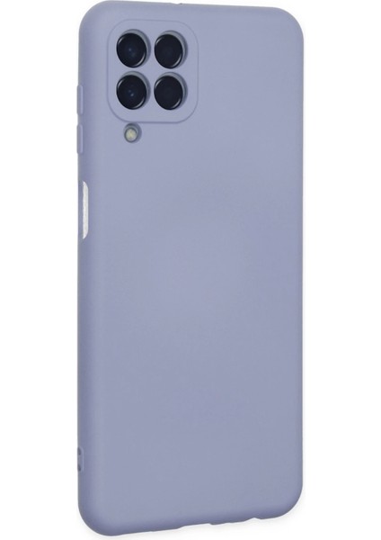 Samsung Galaxy M33 Kılıf Nano Içi Kadife Silikon - Lila Nrmsa