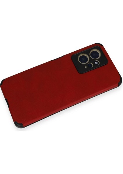 Xiaomi Redmi Note 12 4g Kılıf Loop Deri Silikon - Kırmızı Nrmsa