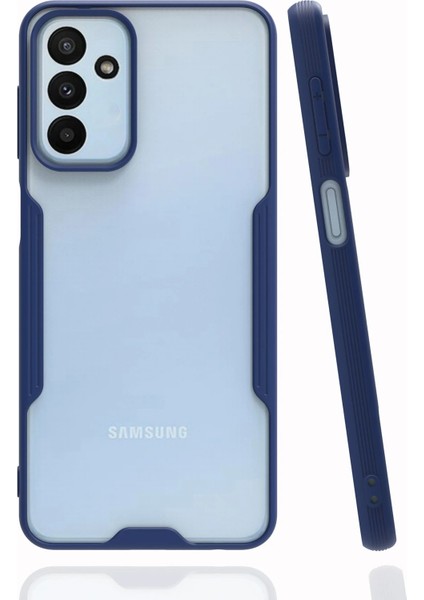 Samsung Galaxy M23 Kılıf Platin Silikon - Lacivert Nrmsa