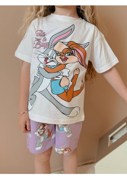 Baskılı Şortlu Kız Çocuk Takım fiyatları
