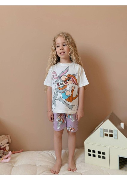 Baskılı Şortlu Kız Çocuk Takım modelleri