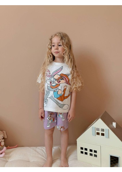 Baskılı Şortlu Kız Çocuk Takım fırsatları