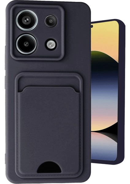 Xiaomi Redmi Note 13 Pro 5g Kılıf Kelvin Kartvizitli Silikon - Siyah Nrmsa