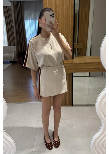 Şort Etek Bluz Takım