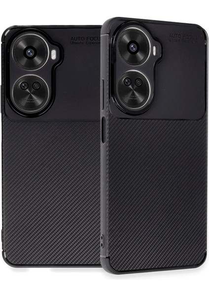 Huawei Nova 12 Se Kılıf Auto Focus Karbon Kapak - Siyah Nrmsa