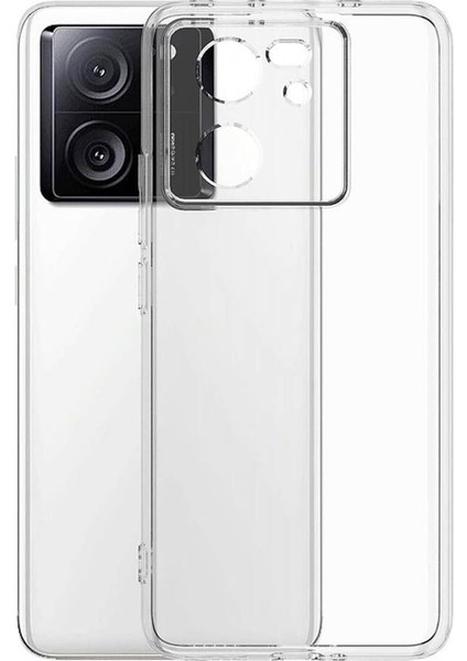 Xiaomi 13T / 13T Pro Kılıf Kamera Korumalı Silikon Şeffaf Kapak