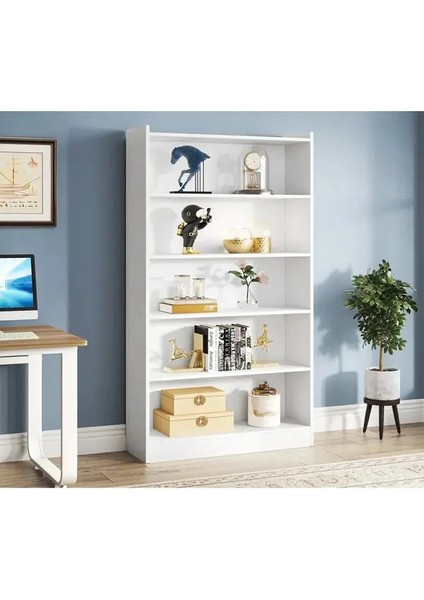 Bookishnook Mdf White Kitaplık