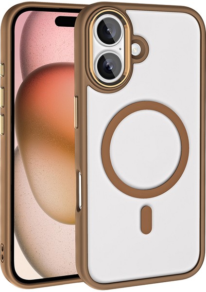Apple iPhone 16 Plus Kılıf Wireless Şarj Özellikli Zore Magsafe Silikon Kılıf