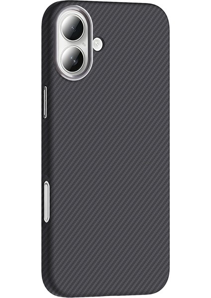 Apple iPhone 16 Kılıf M-Safe Şarj Özellikli Karbon Fiber Görünümlü Gros Kılıf Siyah fiyatları