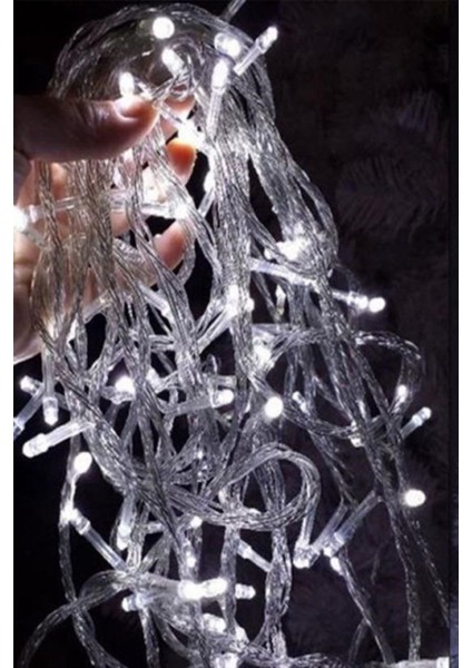 100 Ledli 8 Fonksiyonlu 10 Metre LED Aydınlatma Dekor Lambası (Beyaz) fiyatları