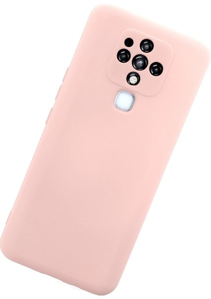 Tecno Camon 16 Kılıf Nano Içi Kadife Silikon - Pudra Nrmsa