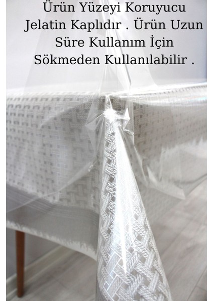 Pvc Şeffaf Silinebilir Muşamba Masa ÖRTÜSÜ 015-SIMHASIR