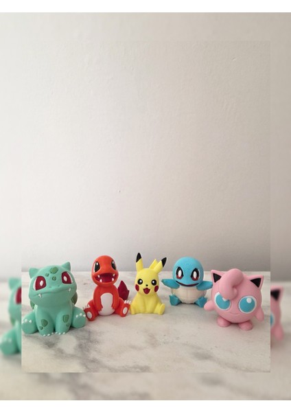 Efsane Karakterlerle Dolu 5’li Pokémon Seti – Pikachu, Charmander, Squirtle ve Daha Fazlası