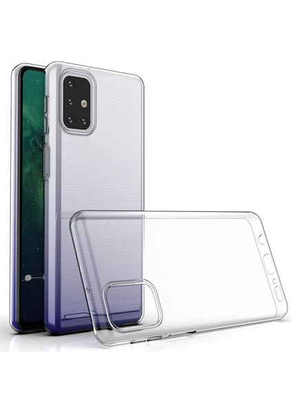 Samsung Galaxy M31S Kılıf Lüx Şeffaf Silikon Nrmsa