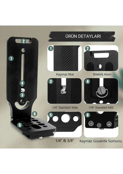 Dikay Yatay Kamera L Aksesuarı fiyatları