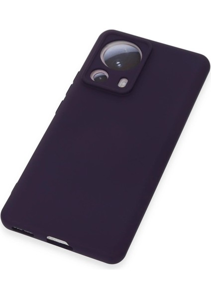 Xiaomi Mi 13 Lite Kılıf Nano Içi Kadife Silikon - Mor Nrmsa
