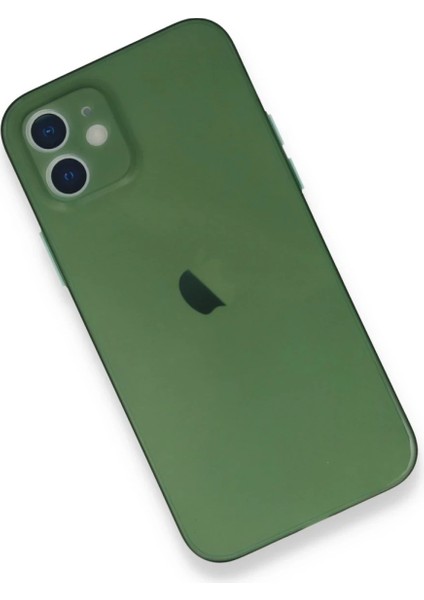 Apple iPhone 12 Mini Kılıf Pp Ultra Ince Kapak - Yeşil Nrmsa