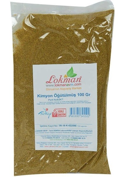Kimyon Öğütülmüş Yemeklik 100 gr Paket
