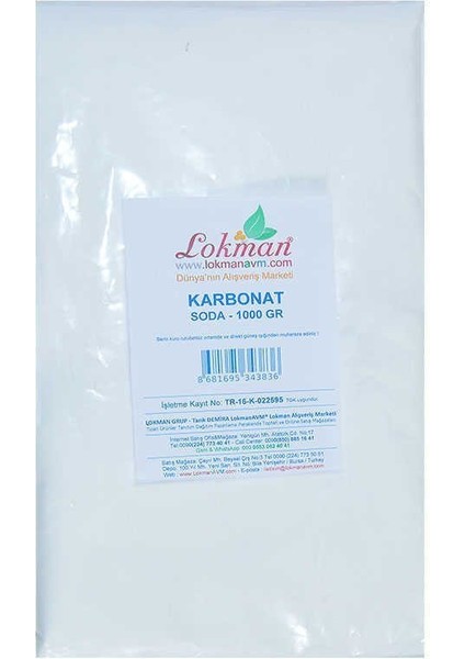 Karbonat Soda 1000 gr Pkt