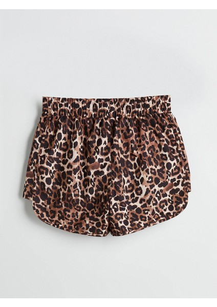 Lcw Dream Beli Lastikli Desenli Kadın Deniz Şortu (S5)