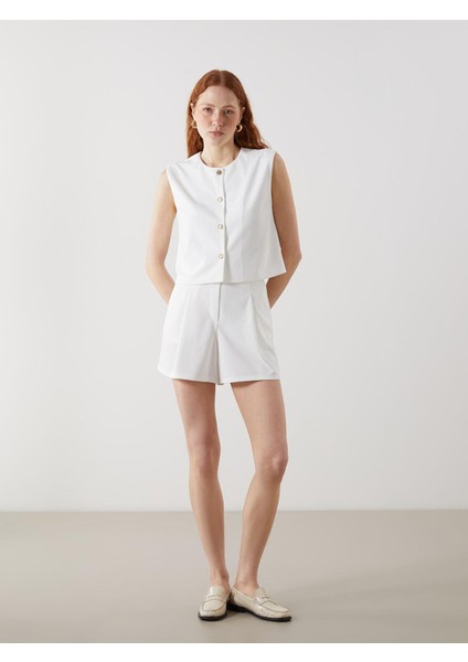 Lcw Vision Bisiklet Yaka Kadın Klasik Yelek (S5)