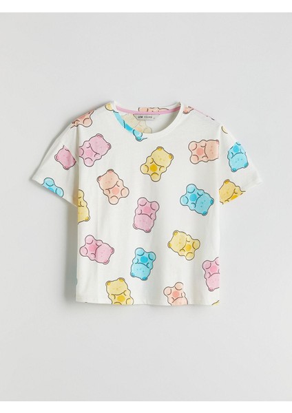Lcw Young Bisiklet Yaka Desenli Kadın Şortlu Pijama Takımı (S5) fiyatları