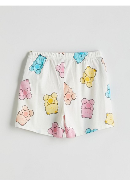 Lcw Young Bisiklet Yaka Desenli Kadın Şortlu Pijama Takımı (S5) indirimleri