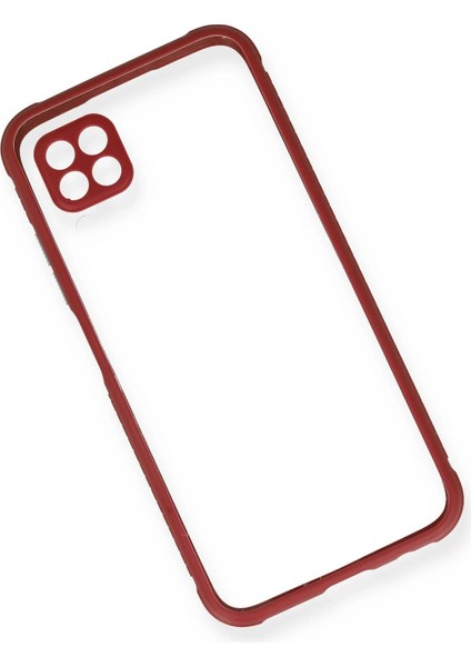 Huawei P40 Lite Kılıf Miami Şeffaf Silikon - Fuşya Nrmsa