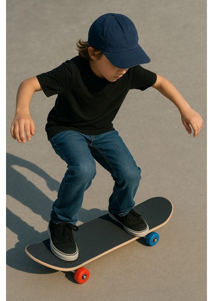 70 cm Taşlanmış Kaydırmaz Yüzeyli Kaykay – Çocuklar ve Başlangıç Seviyesi Için Taşınabilir Cruiser Board