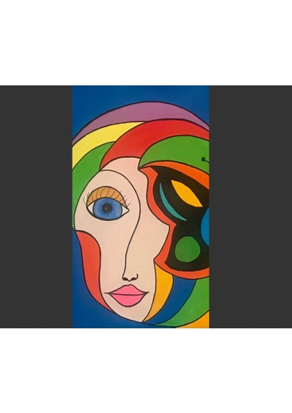 Ruh Eşleri Tuval Üzerine Akrilik 60X80CM Art Ispanya Eser Tablo