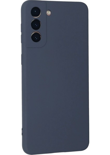 Samsung Galaxy S21 Plus Kılıf Nano Içi Kadife Silikon - Gri Nrmsa