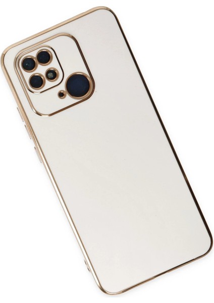 Xiaomi Redmi 10C Kılıf Volet Silikon - Beyaz Nrmsa