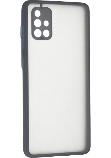 Samsung Galaxy A71 Kılıf Montreal Silikon Kapak - Gri Nrmsa