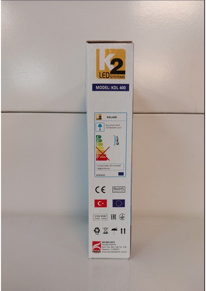 10 Adet Global K2 KDL400 6W 6500K Beyaz Smd Yuvarlak Slim LED Panel