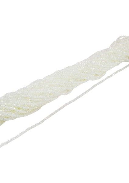 6 mm Buz Yeşili Kristal Cam Boncuk 1 Dizi - (80-85 Adet)