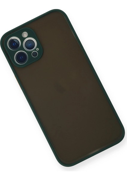 Iphone 12 Pro Max Kılıf Montreal Silikon Kapak - Yeşil Nrmsa