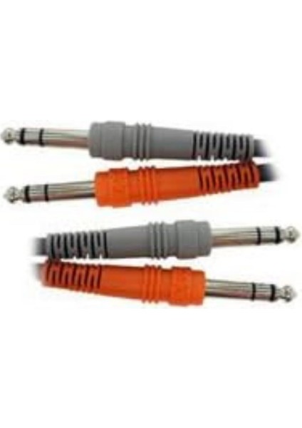 Dual 1/4 Inç Trs (M) - 1/4 Inç Trs (M) Balanslı Kablo 2 M (CSS-202)