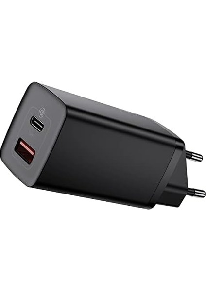 Gan2 Lite Hızlı Şarj Adaptörü C+U 65W Eu, Siyah