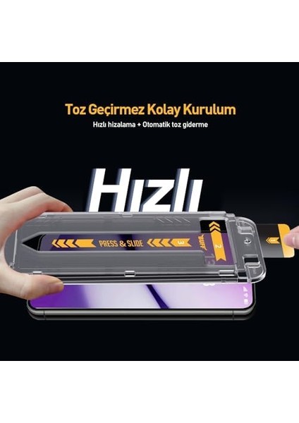 Galaxy S25 Serisi ile Uyumlu 5d Easyfit 2 Adet Kolay Uygulama Aparatlı Ekran Koruyucu Temperli Cam (Galaxy S25 Plus / S24 Plus)