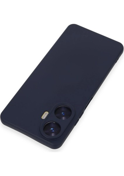 Realme C55 Kılıf Nano Içi Kadife Silikon - Mor Nrmsa