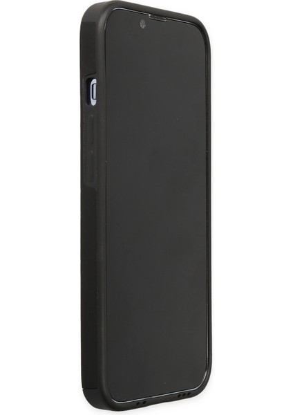 Iphone 14 Pro Kılıf Mega Standlı Silikon - Siyah Nrmsa